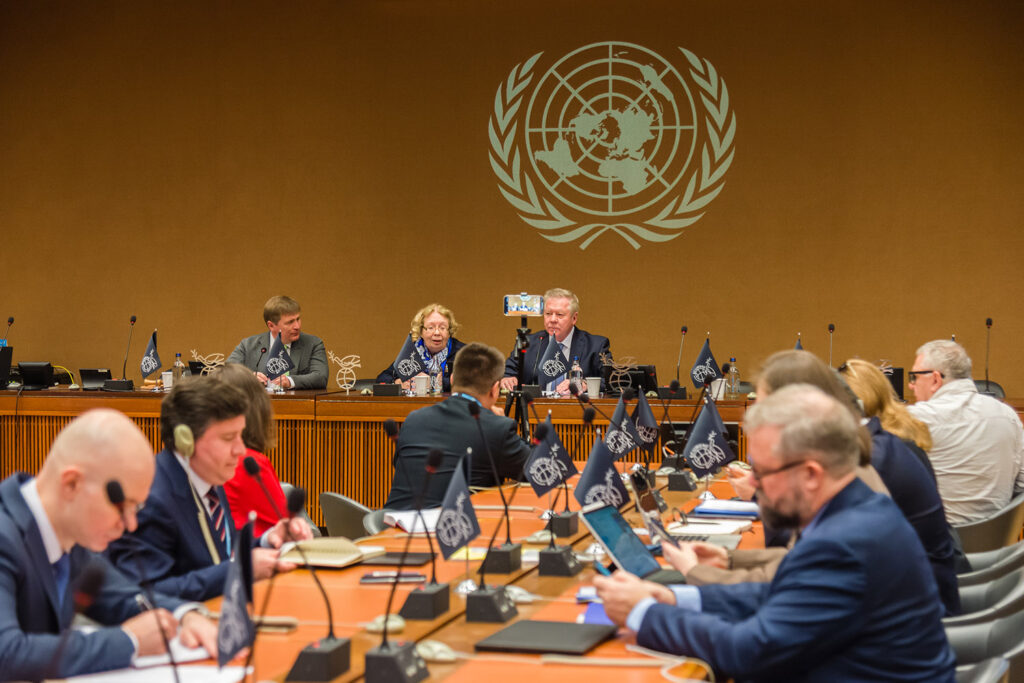 Conference, photo at UN